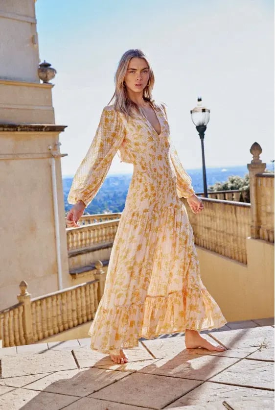 Significant Other Bernadette Dress Pineapple Palm Size 8 photo 2