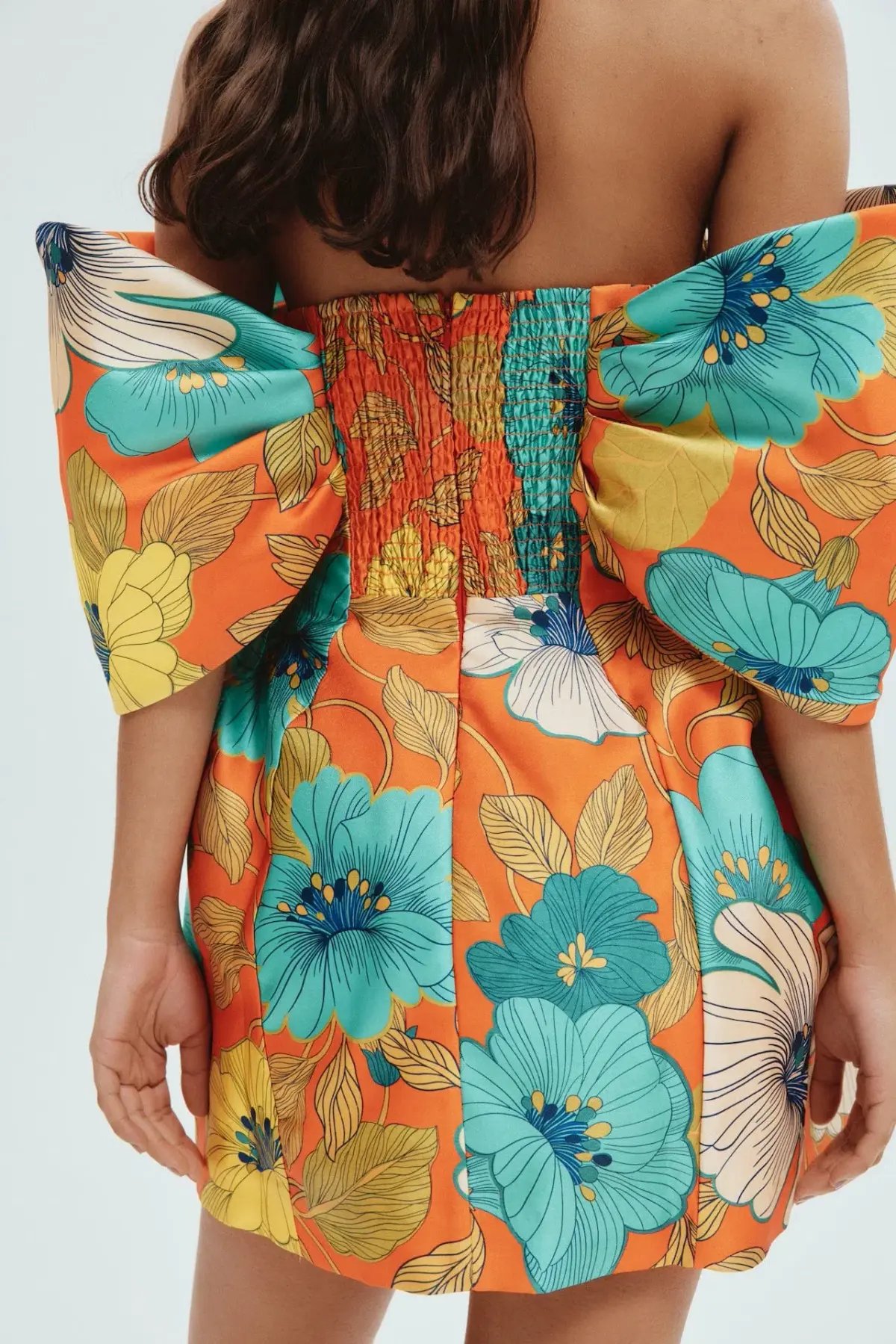 Alemais Piato Sculpt Mini Dress Floral Size 10 photo 3