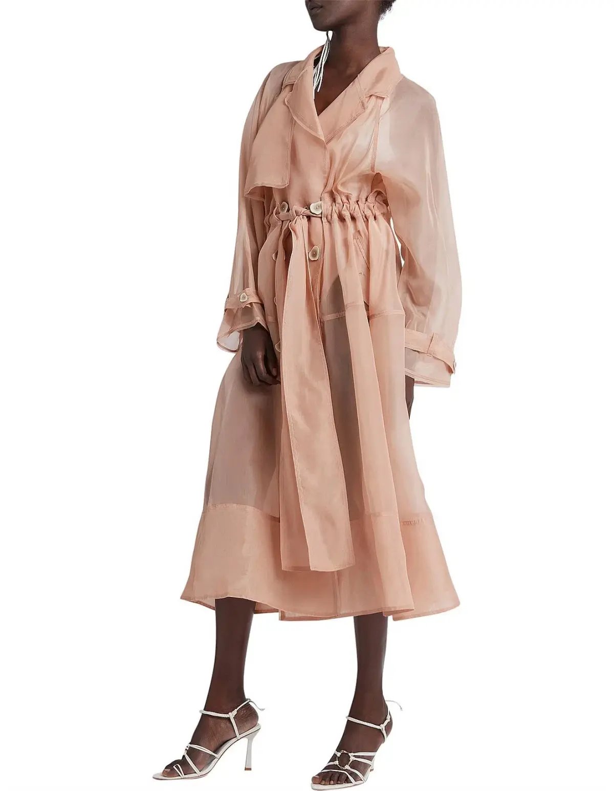 Aje Riviera Trench Coat in light Beige in Size AU 8 photo 4