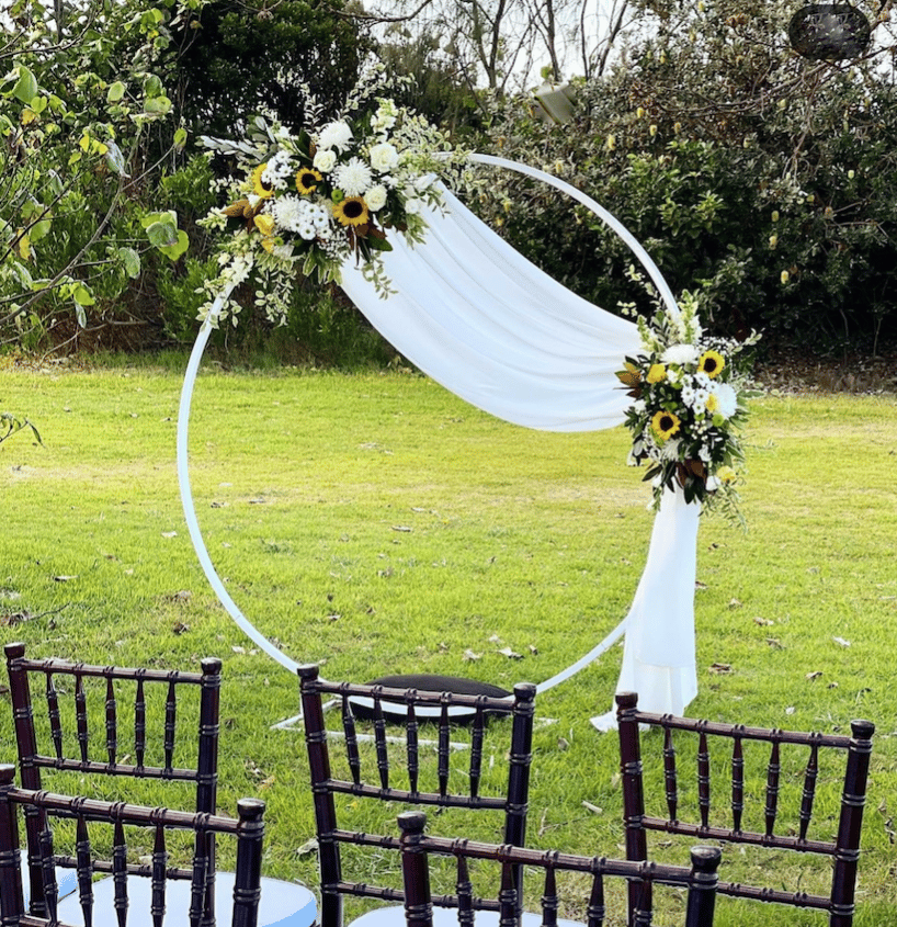White Circular Arbour 1.8m photo 5