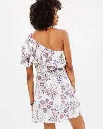 Tigerlily One Shoulder Dress Floral Size AU 10 photo 2