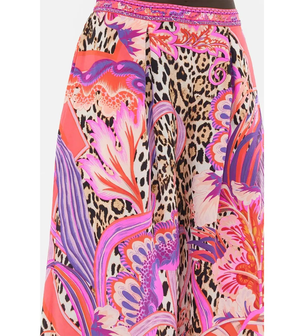 Camilla Viola Vintage Wing Collar Blouse Size XL AU 16 and Tuck Front Pant Size XXL AU 18 Set Multi Print photo 8