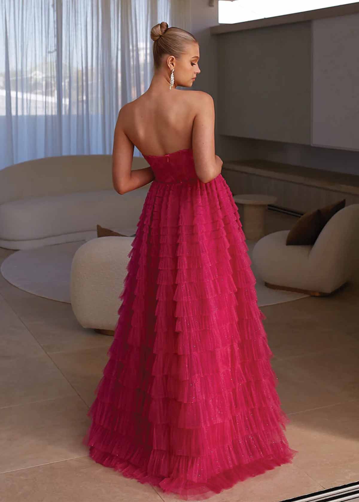 Derya Dress in Hot Pink photo 3