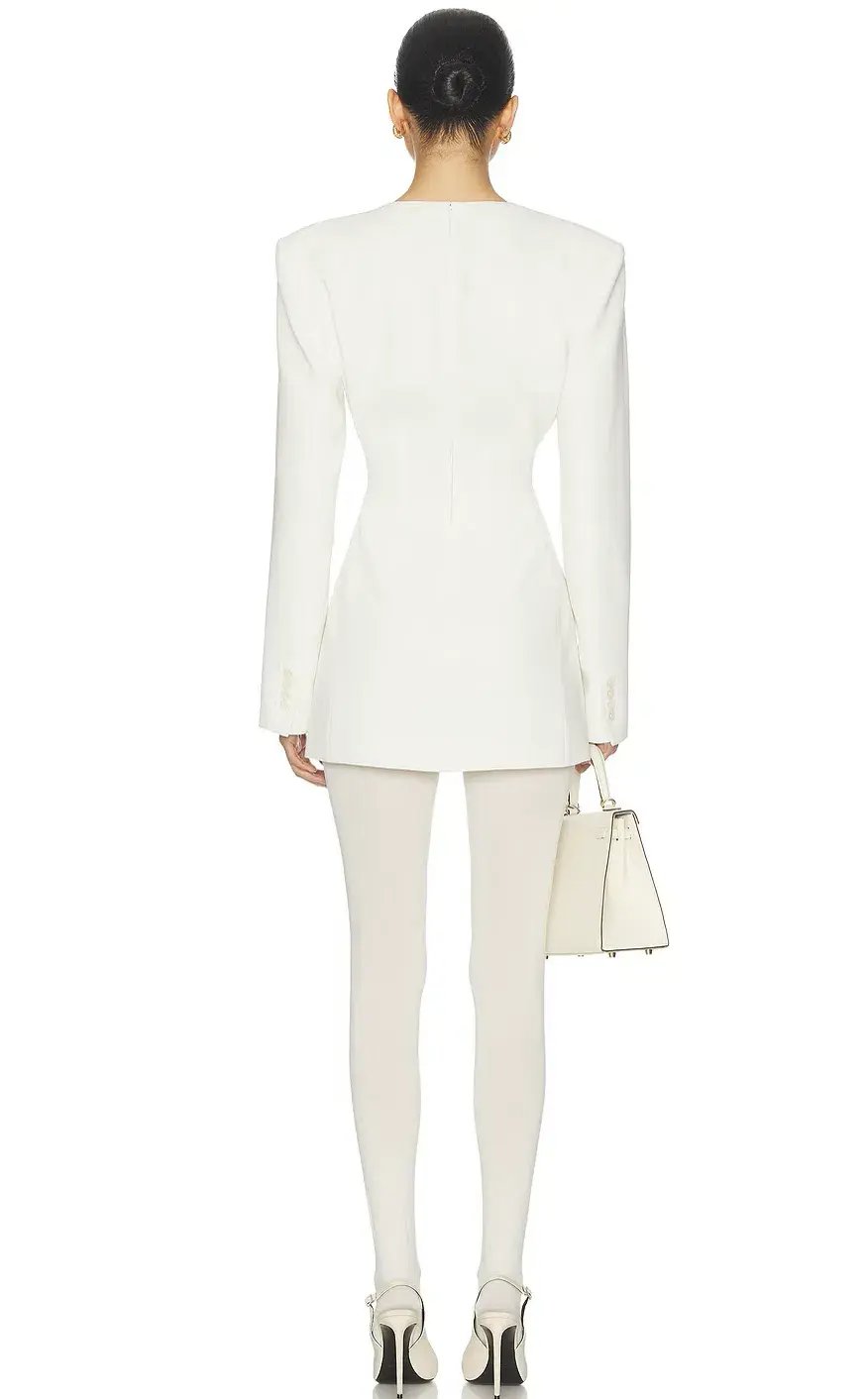 Helsa The Heavy Crepe Suit Mini Dress White Size XS / 6 photo 3