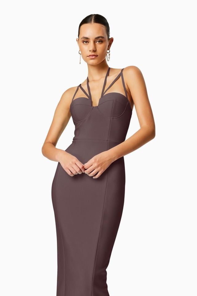 ELLIATT ORCHID DRESS - CHOCOLATE photo 4