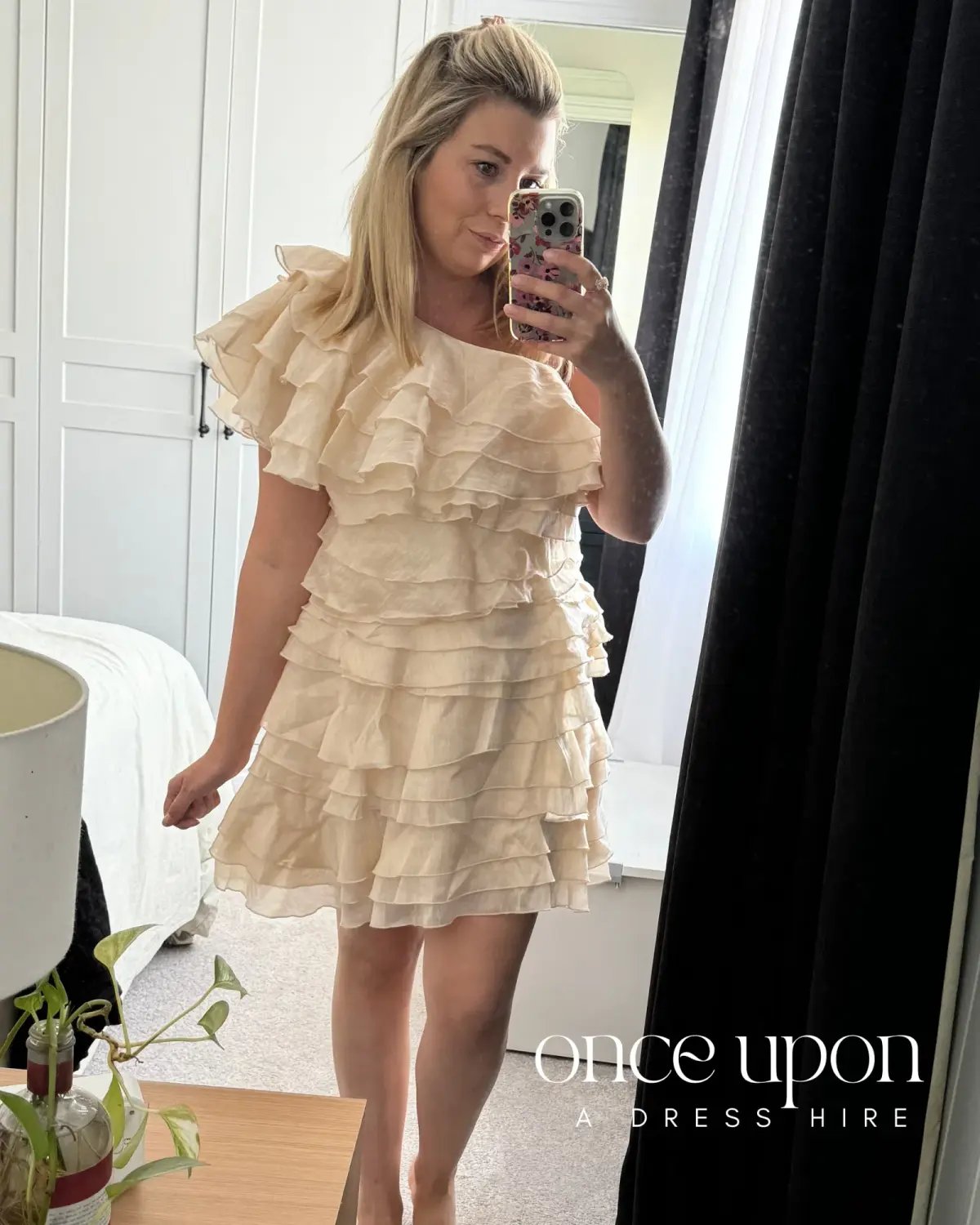 Aje Rosaline Mini Dress Size 12 Coconut Cream photo 2