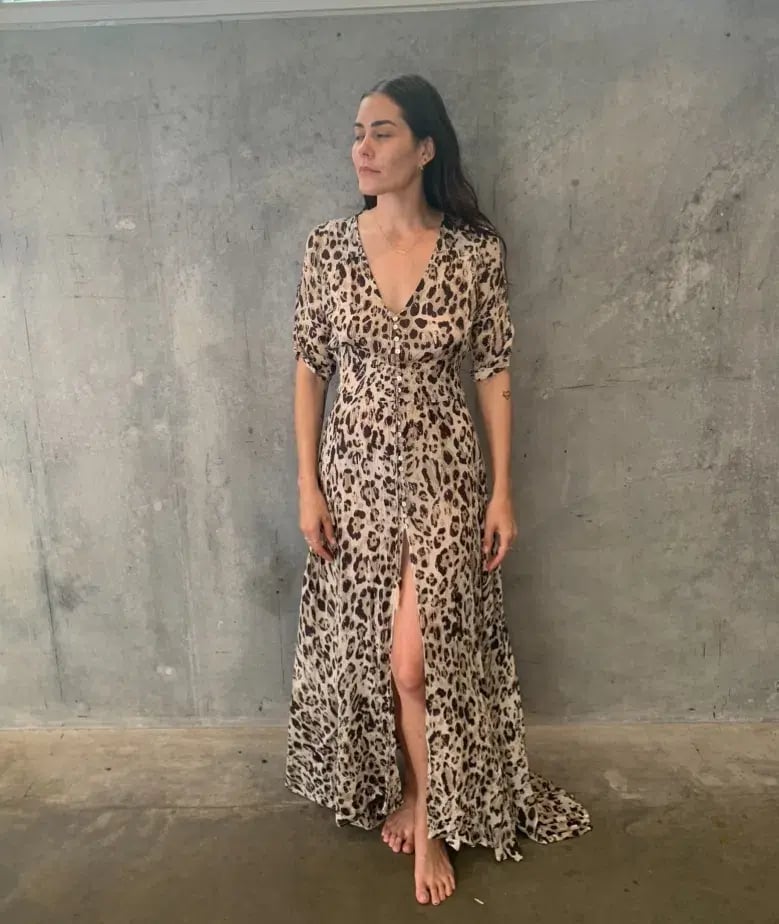 Spell Wild Ones Gown Animal Print Size M/AU 10 photo 3