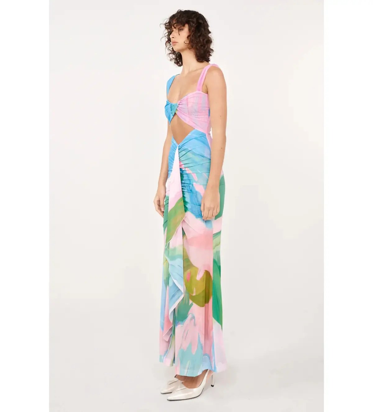 She Is Olla Imogen Dress Midi Blue Size 8 photo 2