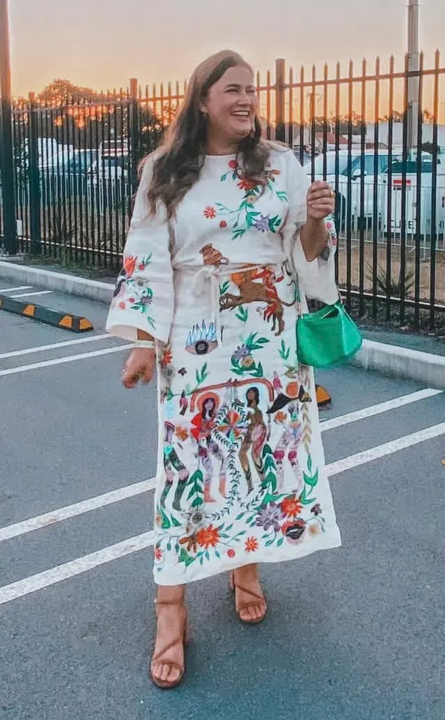 Alemais Meagan Midi Dress Print Size AU 16 photo 5