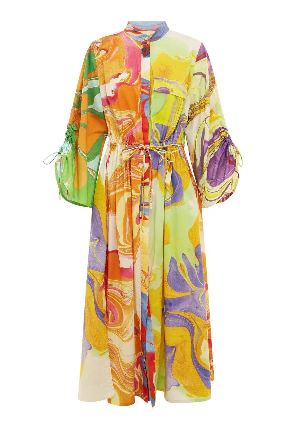 Alemais Luca Shirtdress Multi Size 14 photo 3