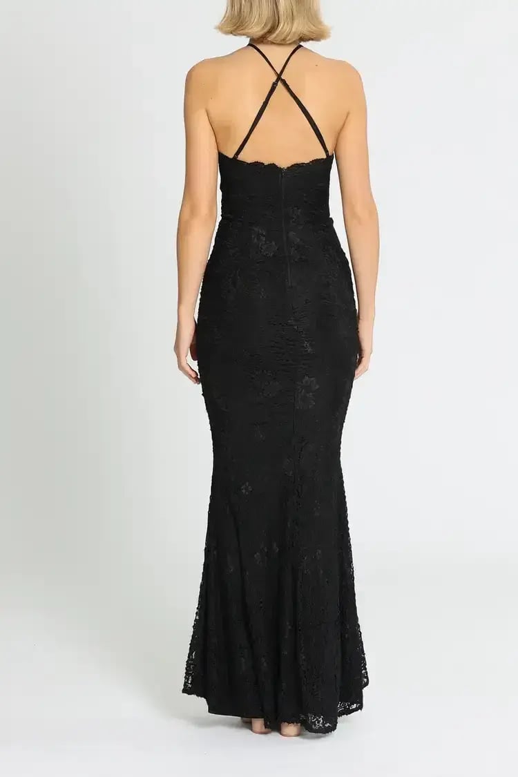 Elle Zeitoune Lori Gown Black  Size 12 photo 3