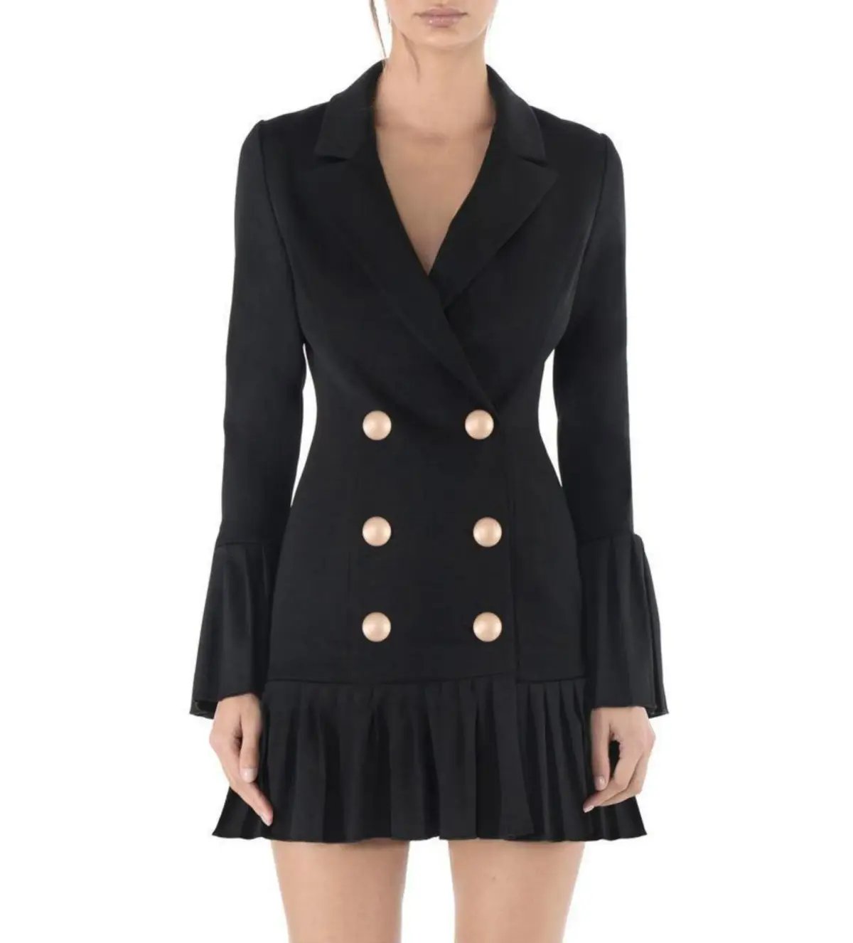 Misha Jordie Blazer Mini Dress Black Size AU 8 photo 4