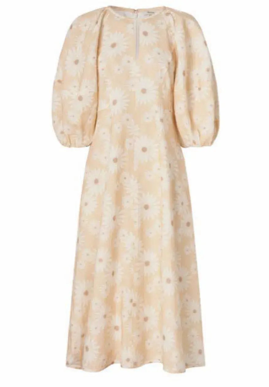 Oroton Daisy Print Dress Floral Size 12 photo 4