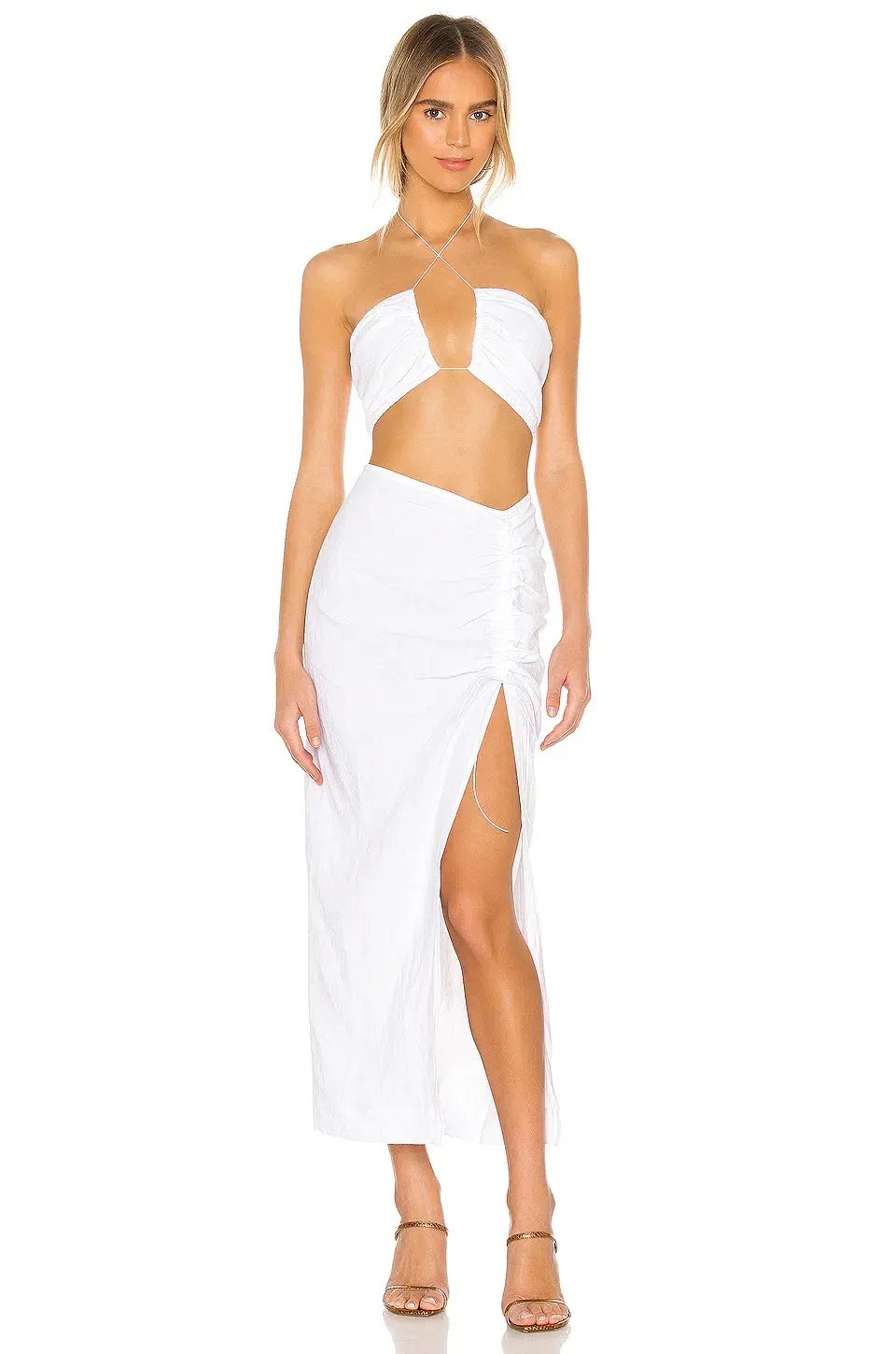 Natalie Rolt Bellini Crop Top White Size 1 photo 2