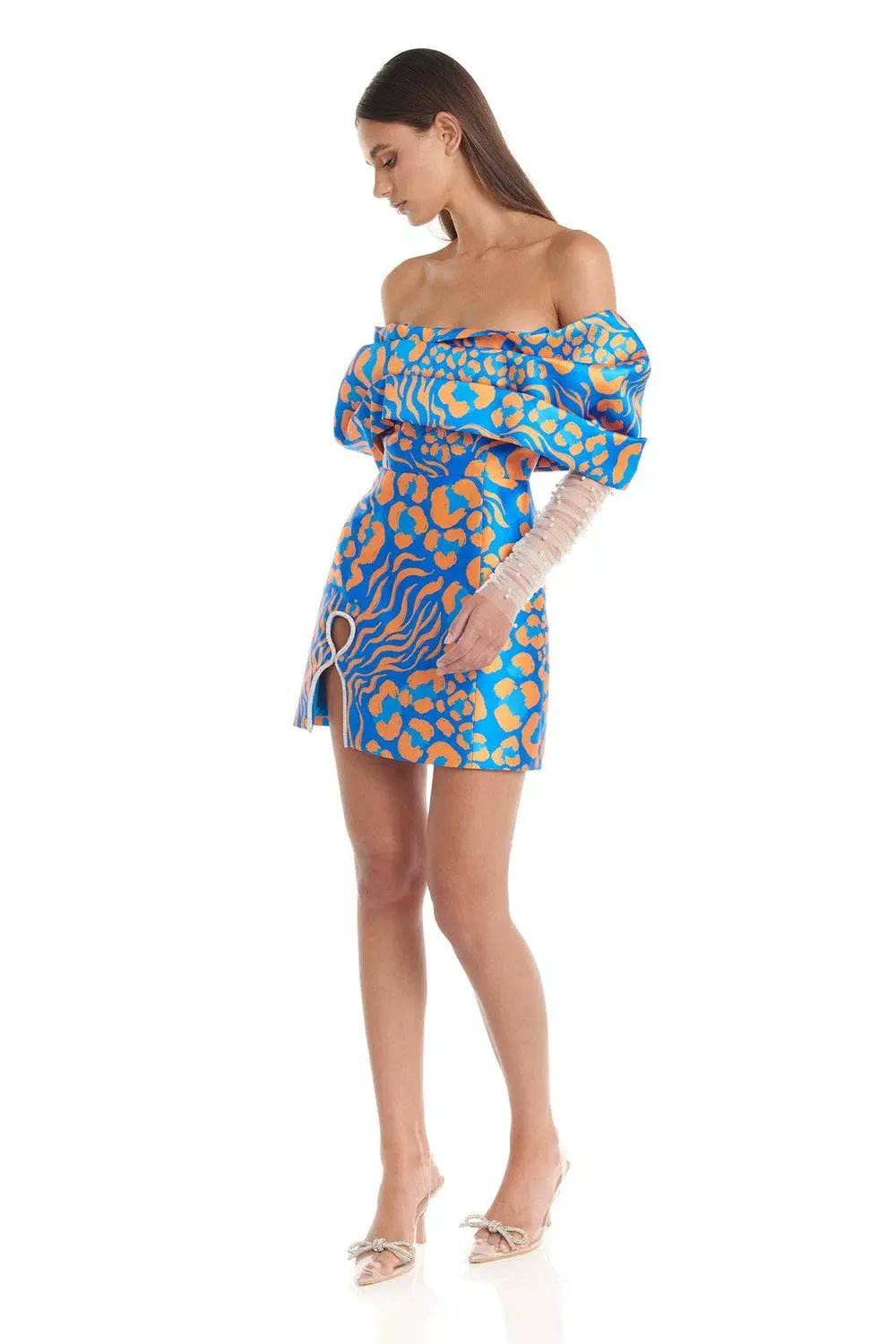 Eliya The Label Lola Mini Dress Print Size 6 photo 2