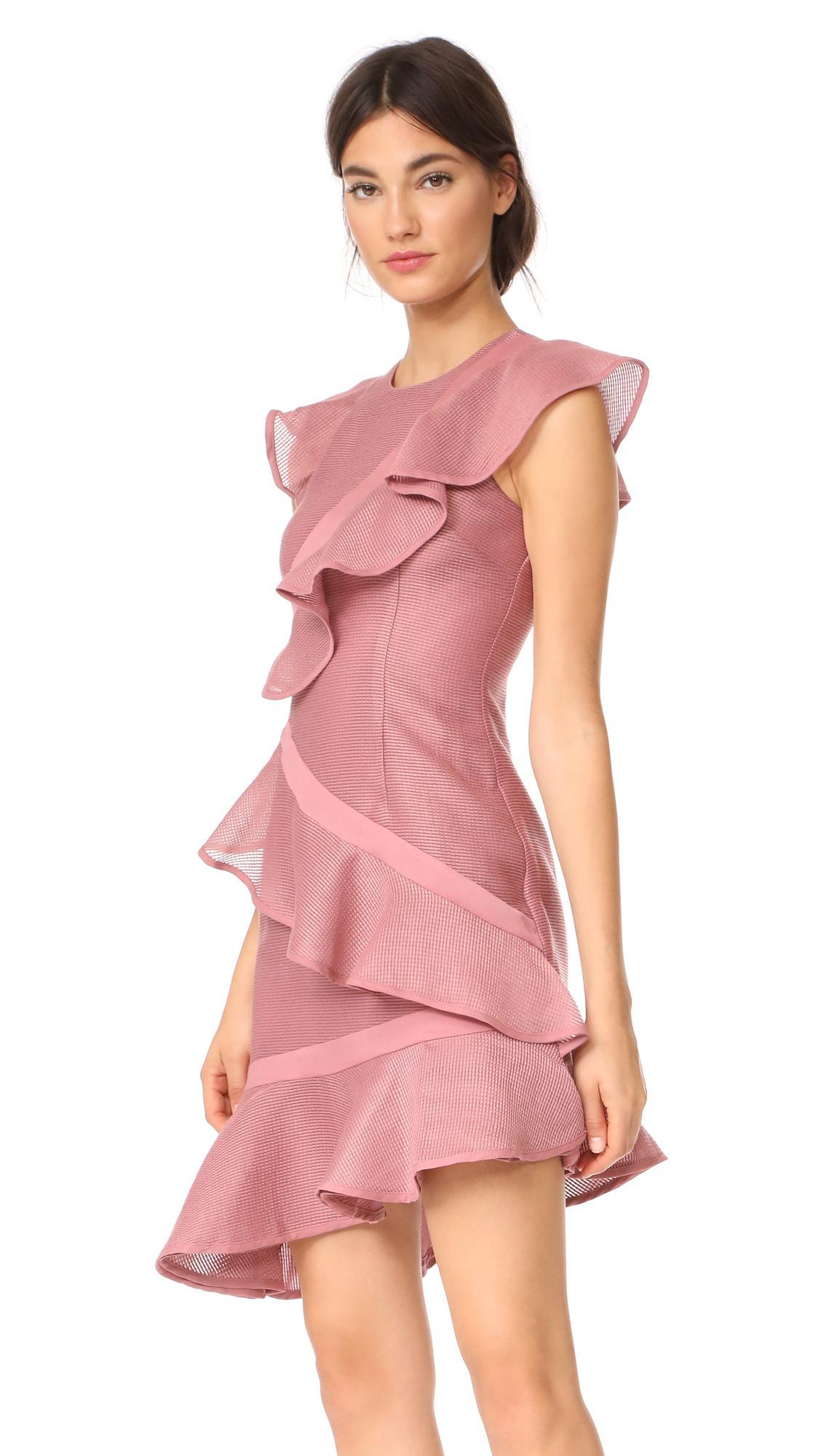 Keepsake Flashing Lights Mini Dress Pink Size 12 photo 3