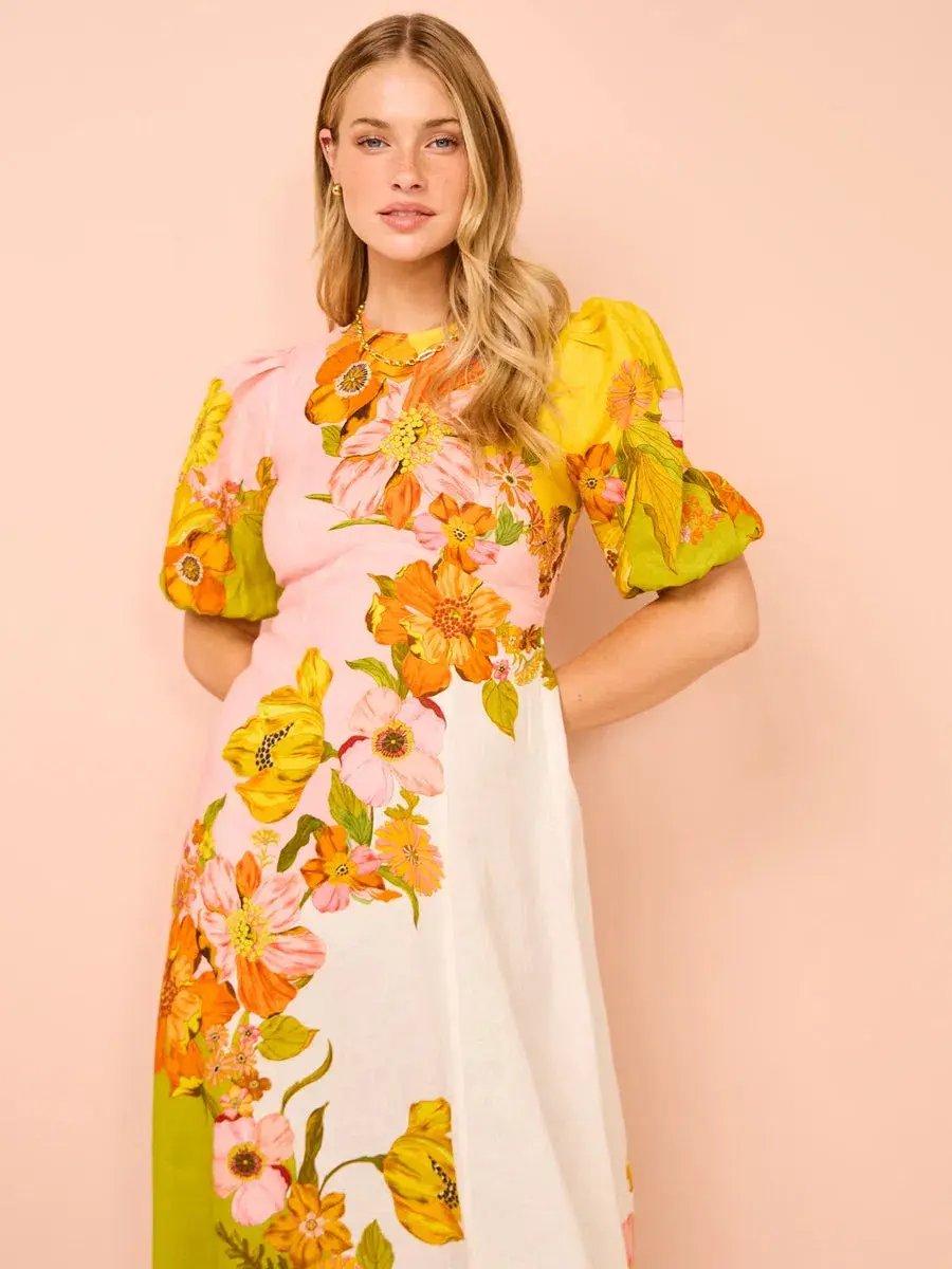 Alemais Silas Midi Dress Size 12 photo 3