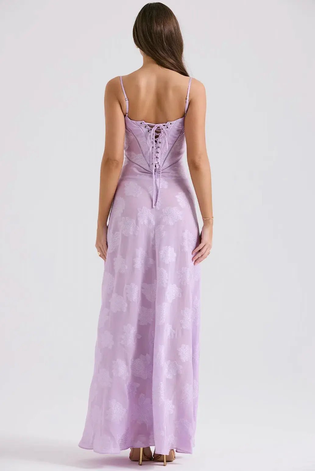 House Of CB Purple Seren Gown Size 6 photo 3