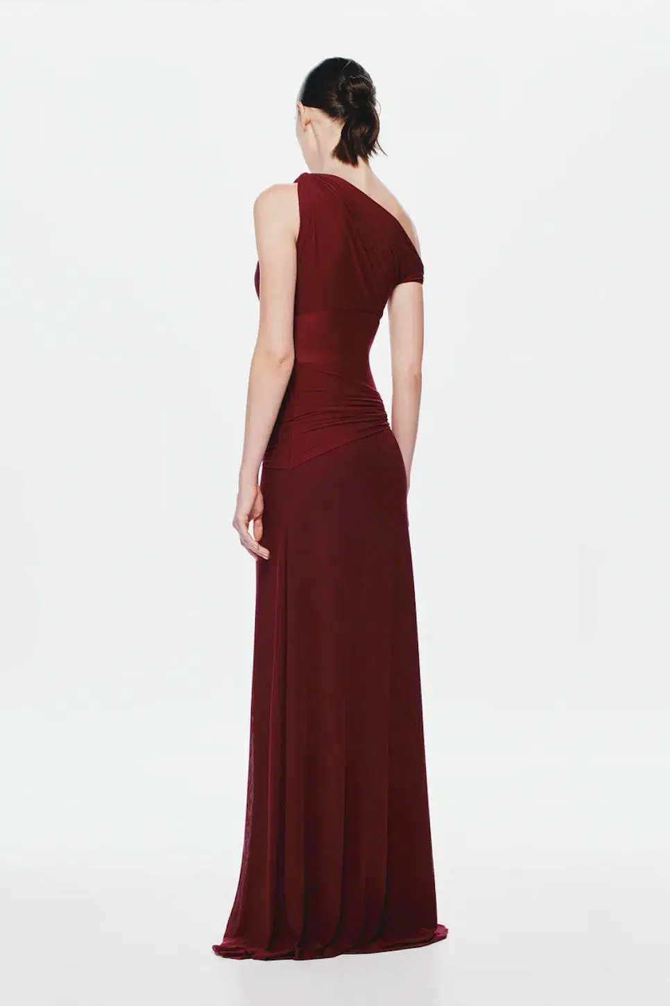 Misha The Sisal Mesh Maxi Dress in Port Size S/AU8 photo 5