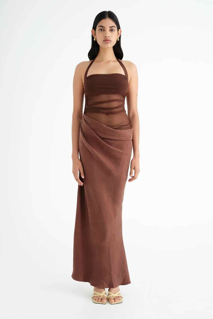 Benni Gina Maxi Dress - Chocolate photo 3