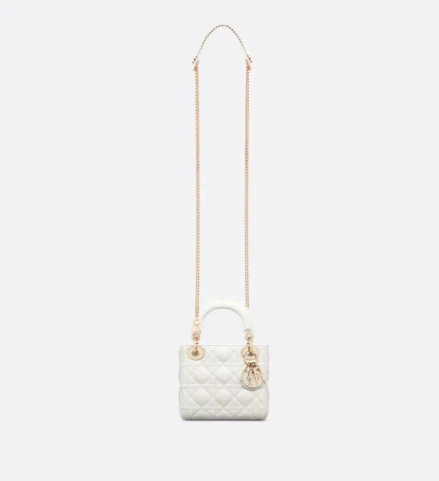 Dior Mini Lady Bag White photo 4