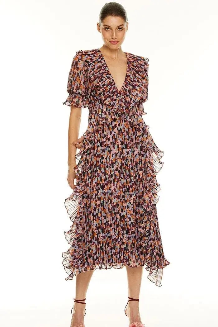 Sheike Faded Floral Maxi Dress Ivory Floral Size AU 12 photo 6