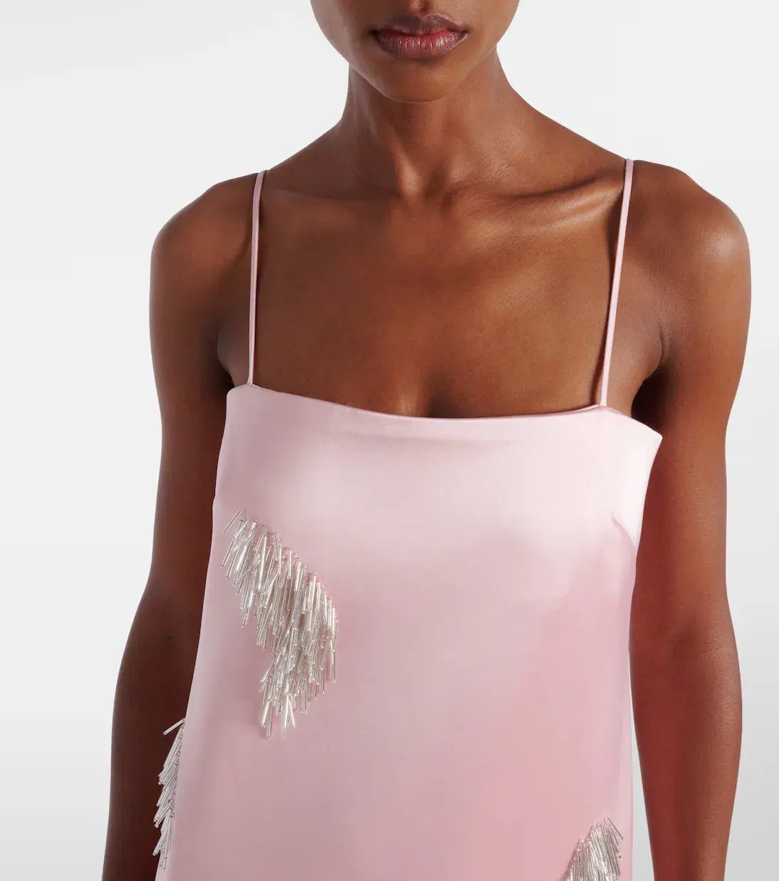 ALEMAIS Cindy Embellished Slip Dress Pink 8 photo 2
