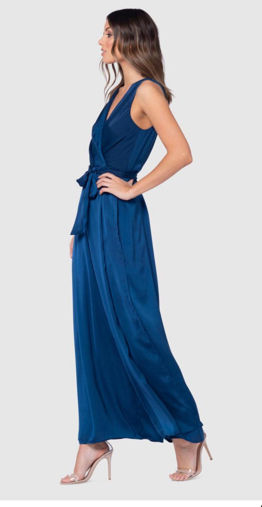 Pilgrim My Lucid Jumpsuit Electric Blue Size 10 photo 2