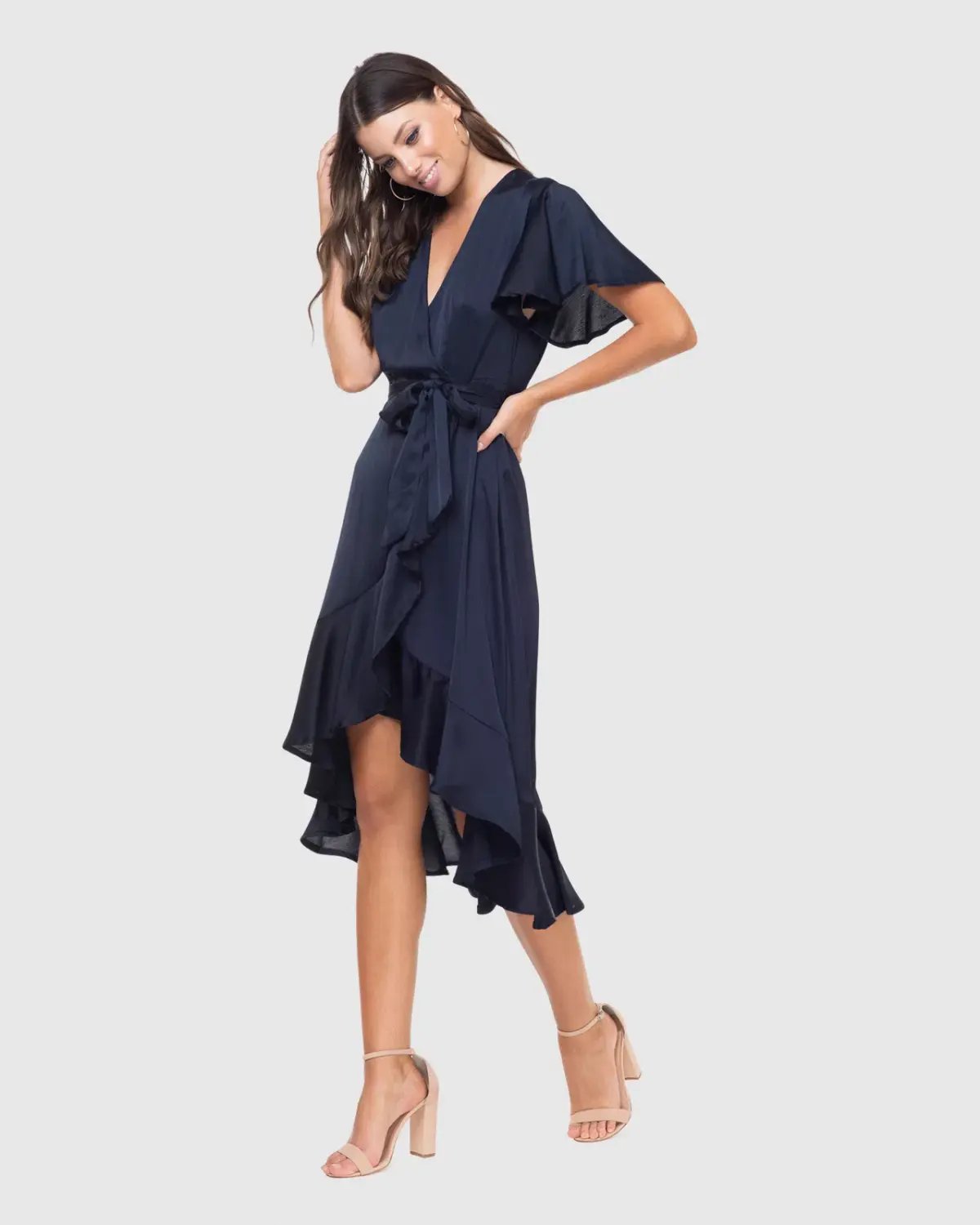 Pilgrim Stormy Maxi Dress in Blue Size AU 12 photo 2