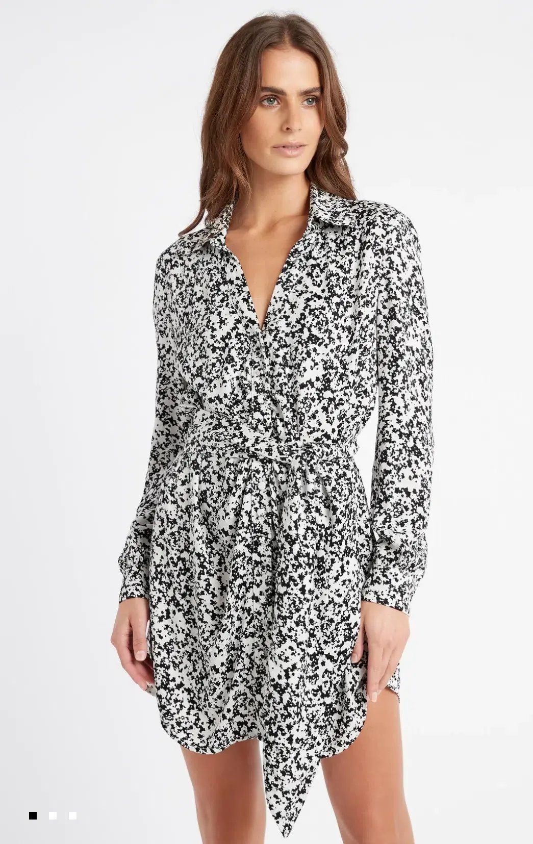 Kookai Elara Shirt Dress Multi Size 10 photo 2