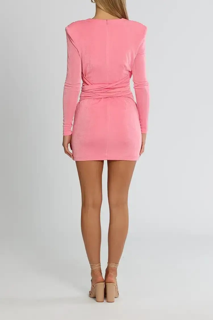 MISHA Dekota Mini Dress Azalea Pink Size 8/S photo 3