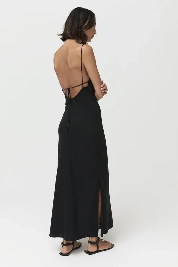 Sir the Label Alexandre Tie Knot Dress Black Size AU 8/ Size 1 photo 12