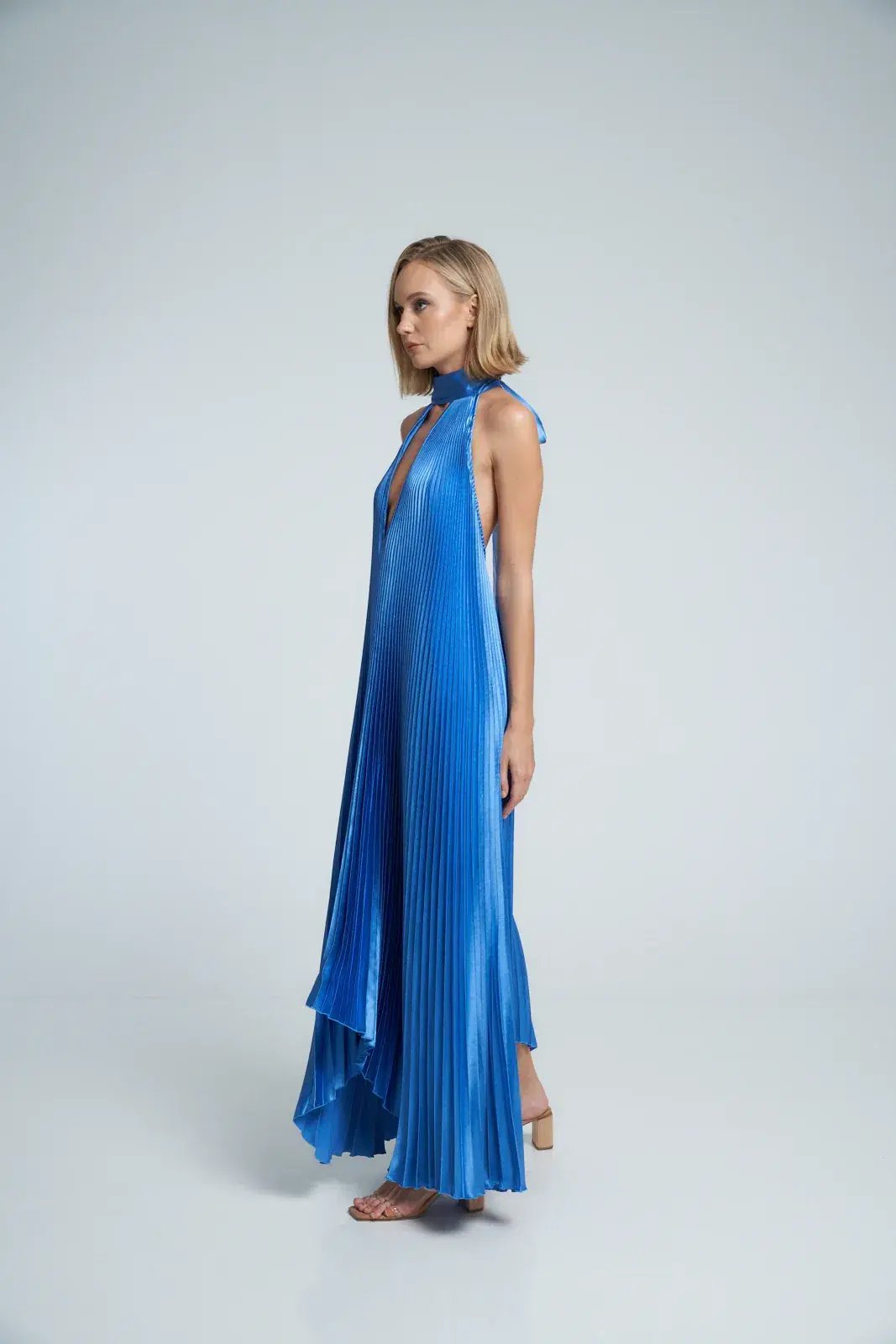 L'idée Opera Gown in Mediterranean Blue Size 8 photo 3