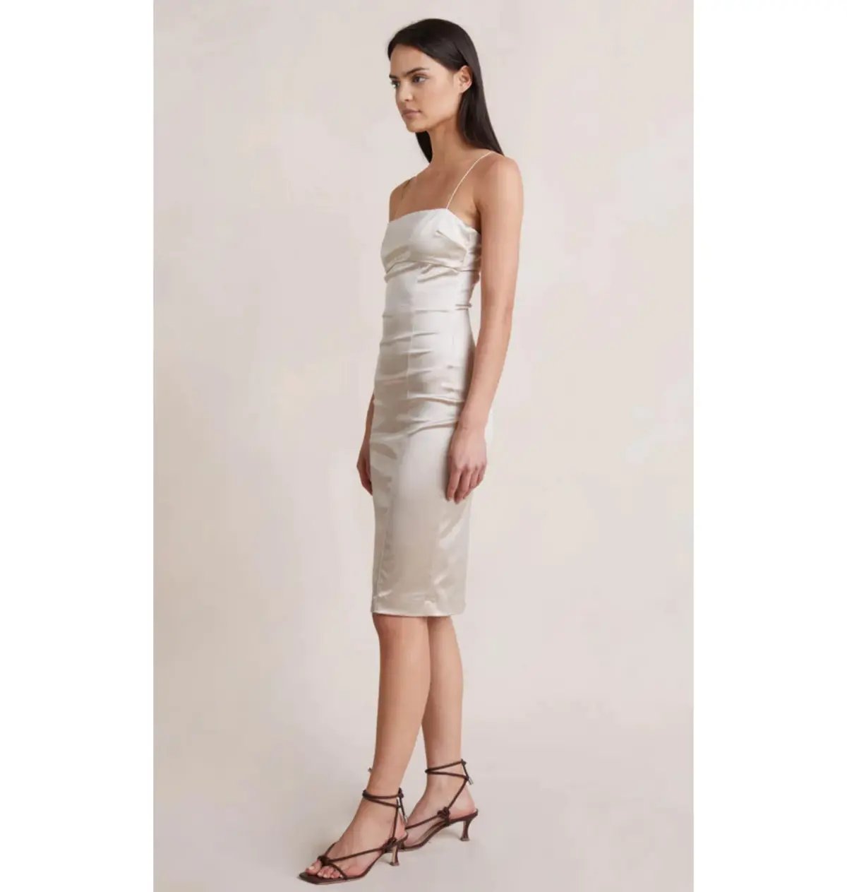 Bec & Bridge Heather Midi Dress Champagne Size S / AU 8 photo 2