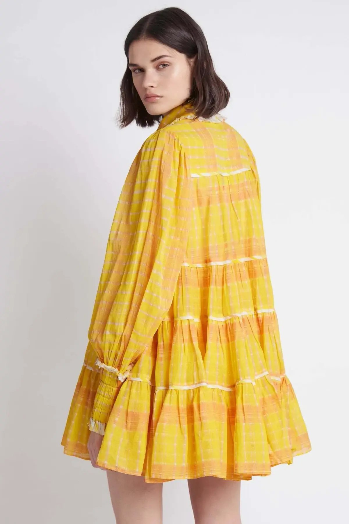 Aje Wilderness Smock Dress Print Size 6 photo 3