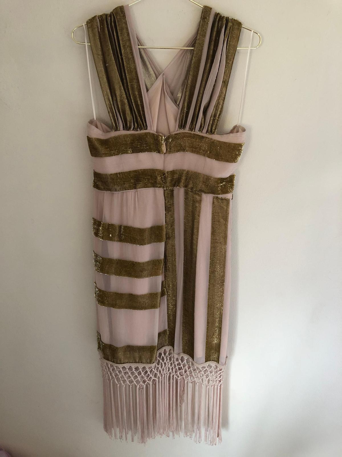 Alice mccall surrealist dress in pink and champagne. Size 12 photo 3