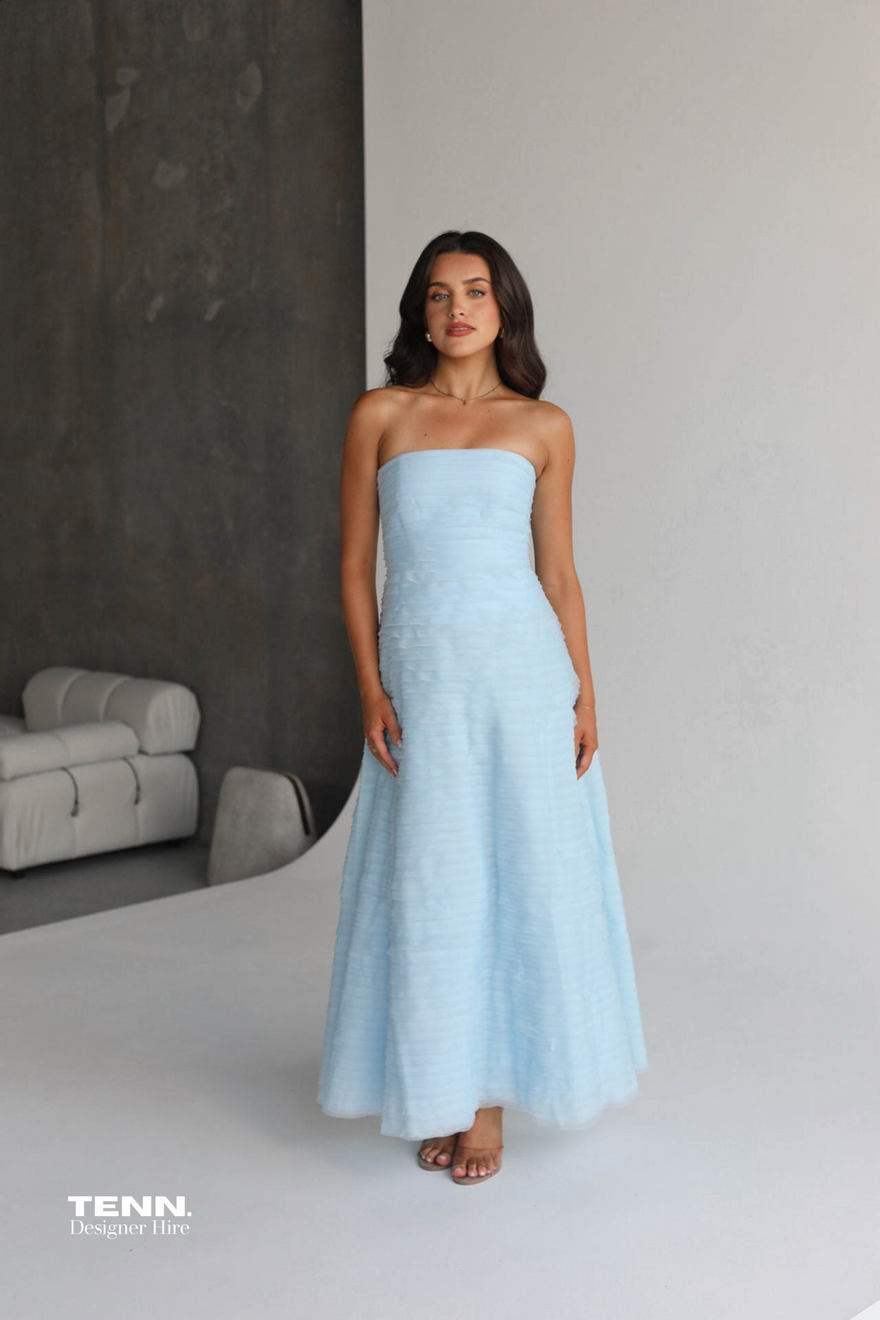 Aje Soundscape Maxi Dress - Blue photo 3