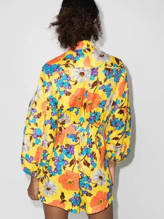 Zimmermann Estelle Panelled Playsuit Print Size 8 photo 2