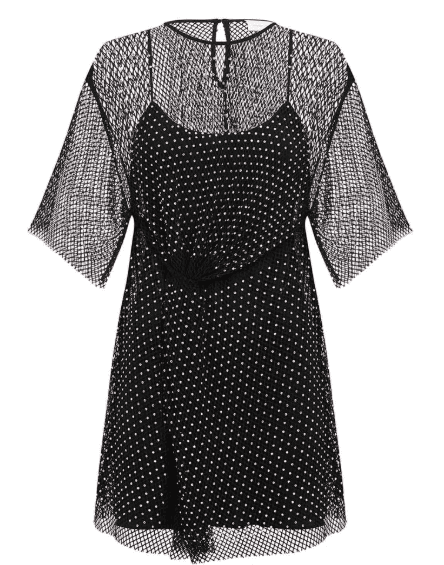 Alice McCall Kaleidoscope Mini Dress Black/Mesh Size 6 photo 2