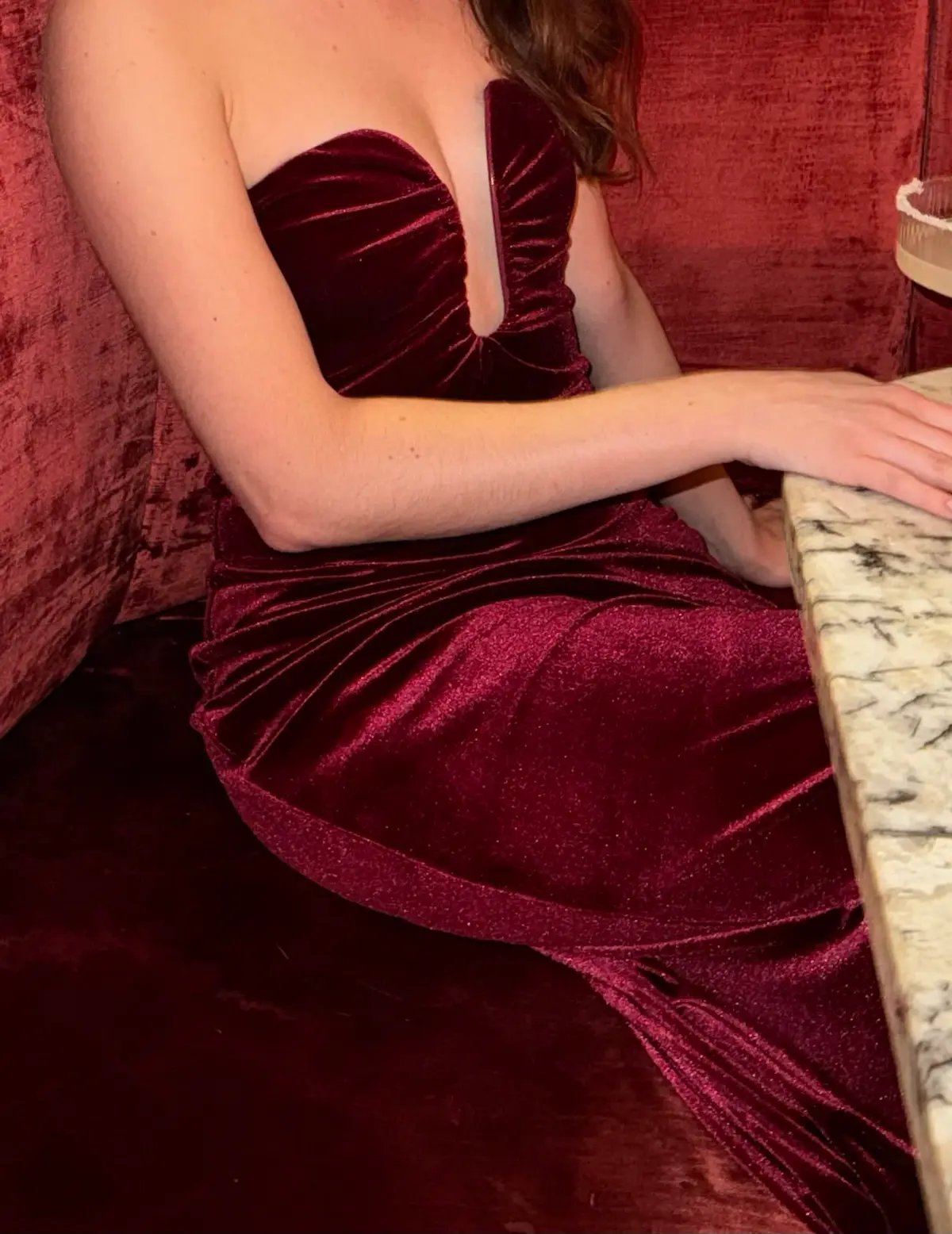 ASTR the Label Arista Midi Dress Wine Size 6/XS photo 3
