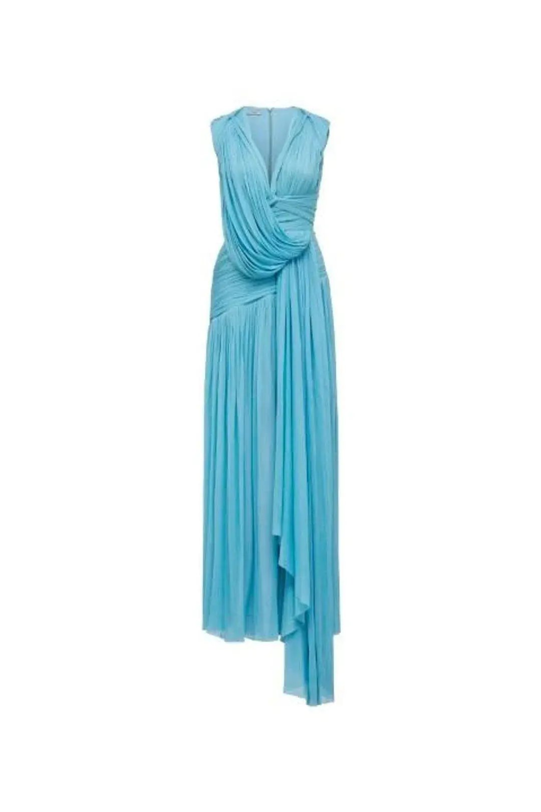 Thurley Waterfall Maxi Dress Blue Size 8 photo 4