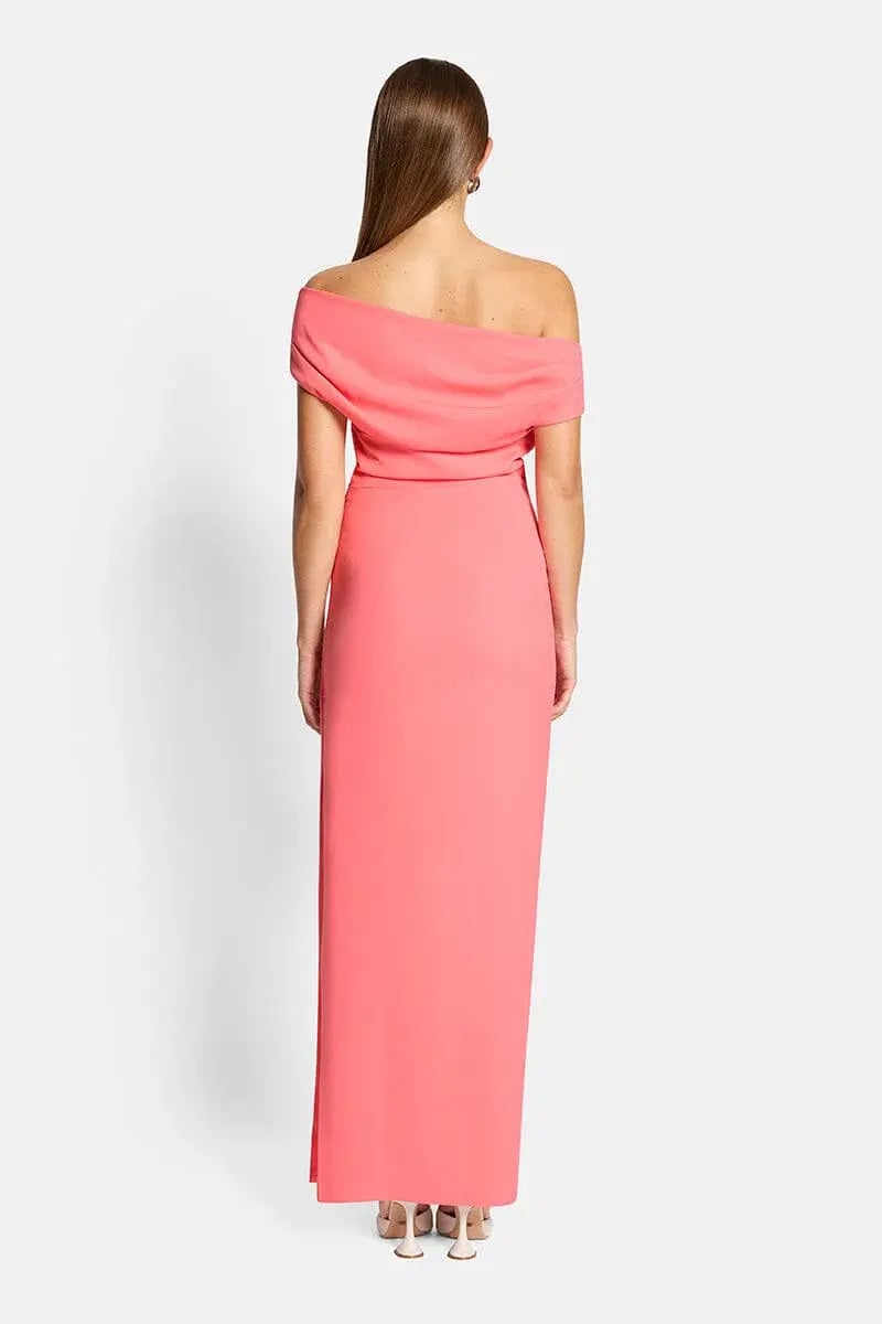 Sofia the Label Alexis Off Shoulder Gown Watermelon Size 8 photo 2