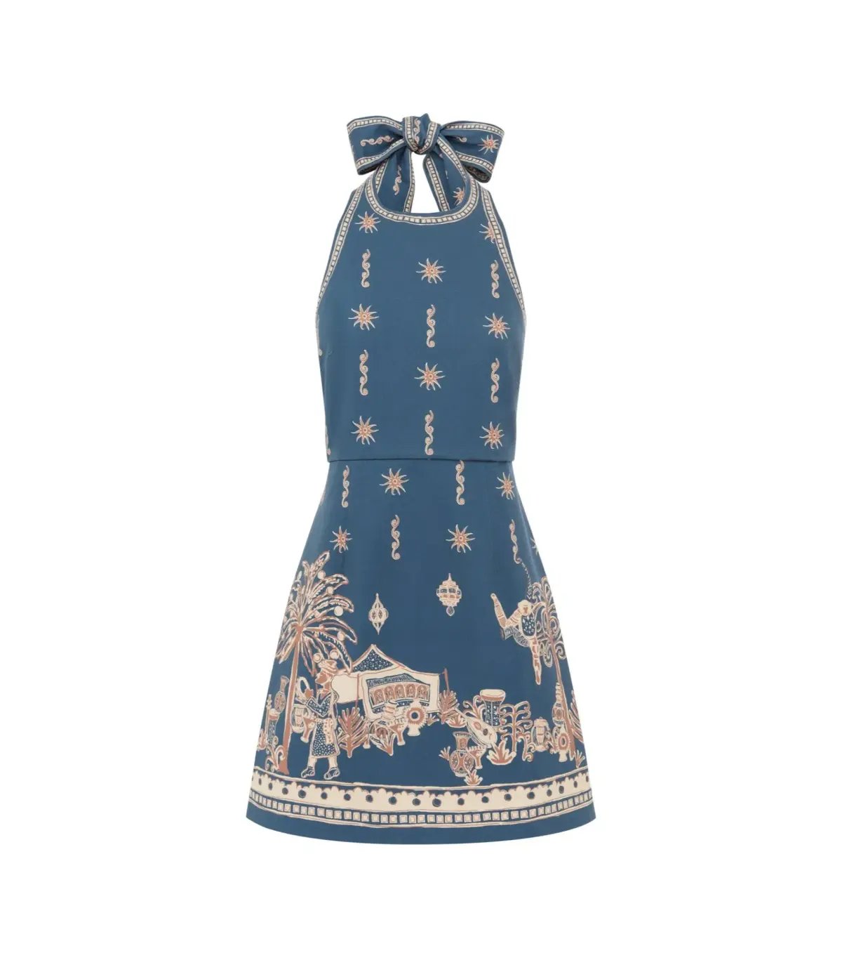 Alemais Acacia Mini Dress Blue Print Size 10 photo 4