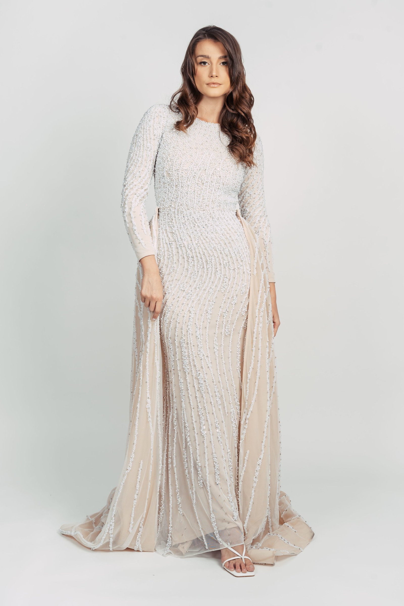 MONA PEARL GOWN BY MY SECRET WARDROBE WHITE photo 7