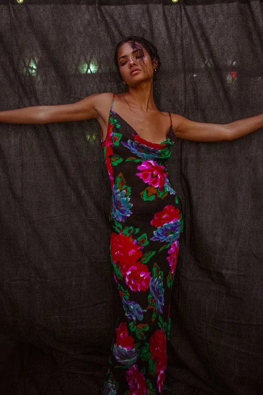 Rat and Boa Casablanca Dress Floral Size 6 photo 3
