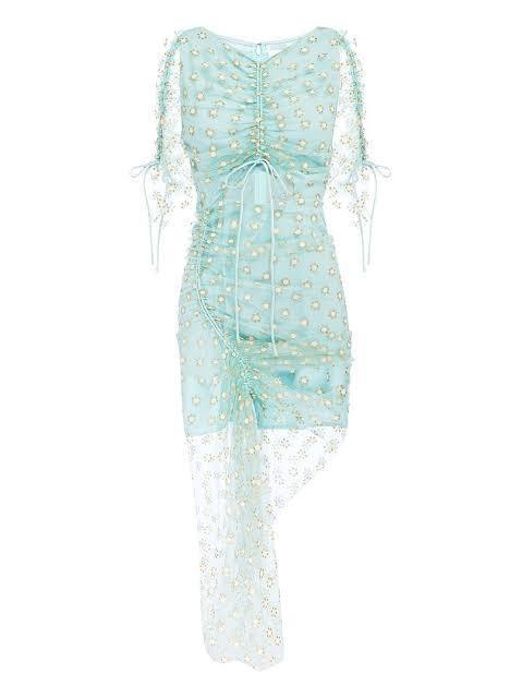Alice McCall Peppermint Stardust Midi Dress Blue Size 8 photo 4