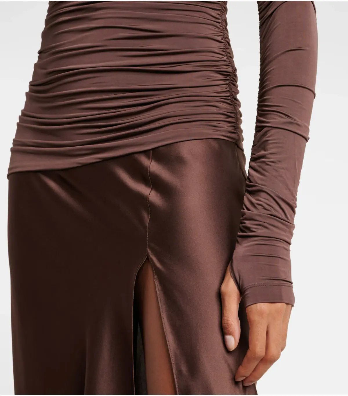 Sir the Label Alessia Draped Maxi Gown Brown Size 0 / AU 6 photo 4