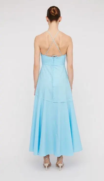 Scanlan Theodore Parachute Strappy Dress French Blue Size 6 / XS photo 3