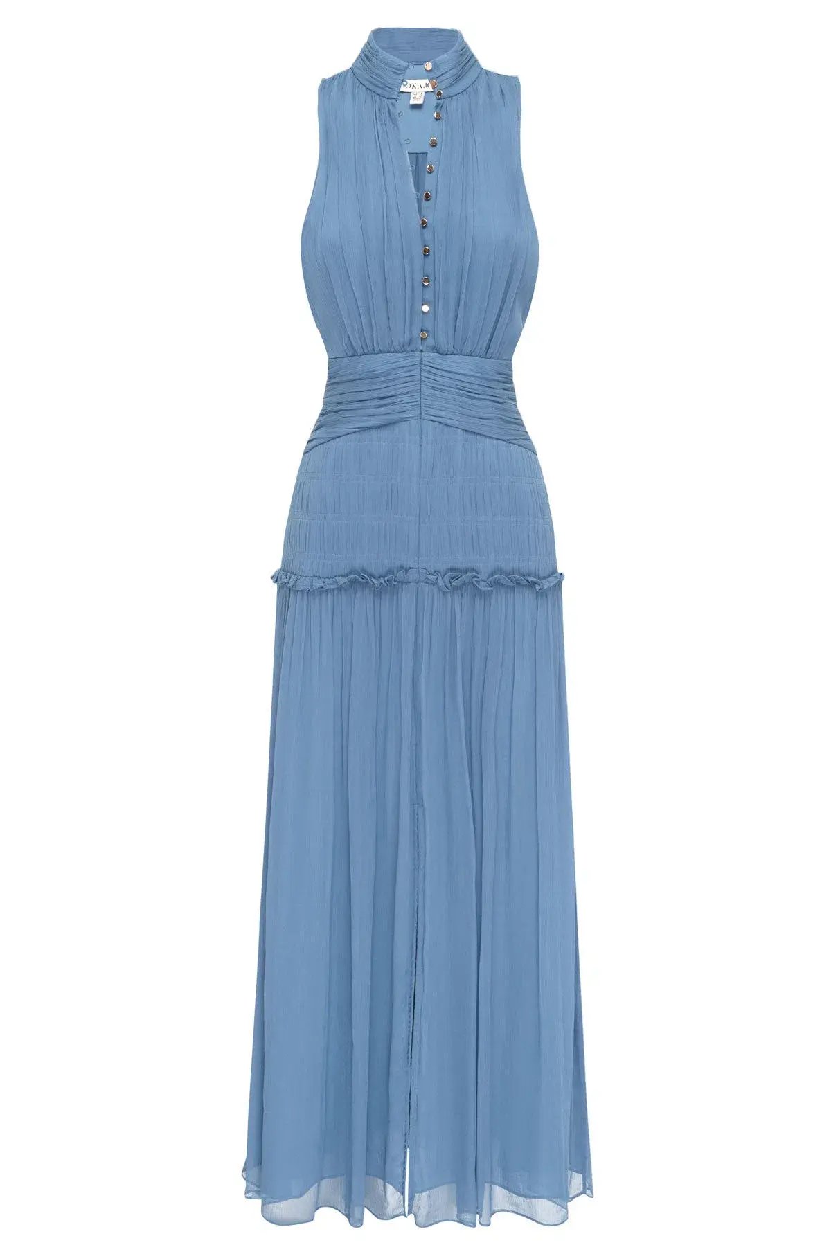 Shona Joy Noemi Sleeveless Button Up Midi Dress Ocean Size 10 / M photo 3