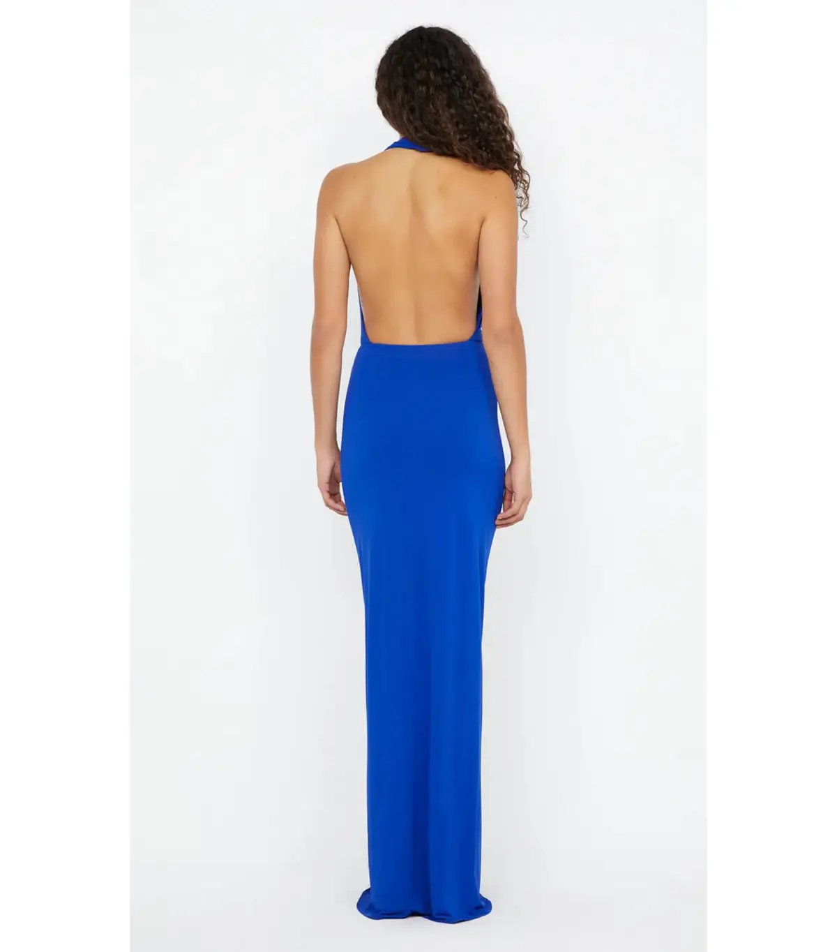 Bec & Bridge Nessie Cowl Neck Maxi Dress Ultramarine Blue Size AU 12 photo 3